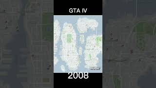 EVOLUTION OF GTA maps IN GTA GAMES #shorts #Gta