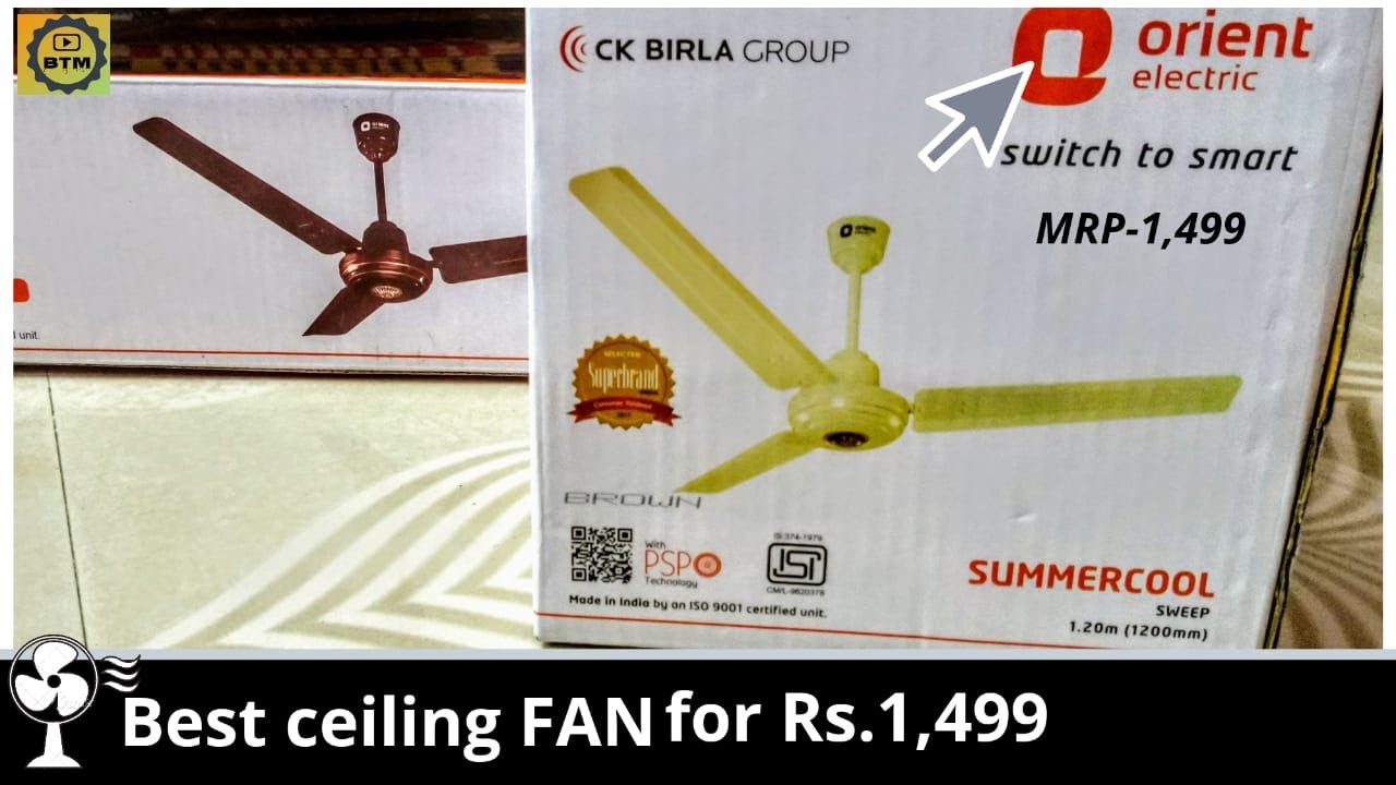 BEST CEILING FAN FOR Rs.1,500 (Tamil 