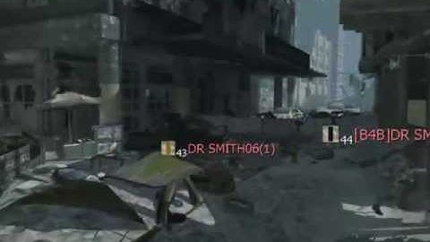 MW3 Cross Map Throwing Knife Kill On Downturn