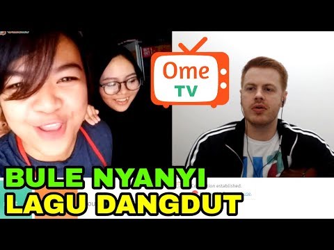 PRANK BULE NYANYI LAGU DANGDUT DI OME TV