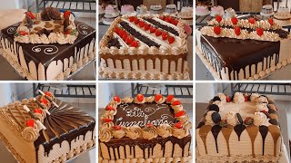 10 pasteles cuadrados de chocolate fáciles de decorar