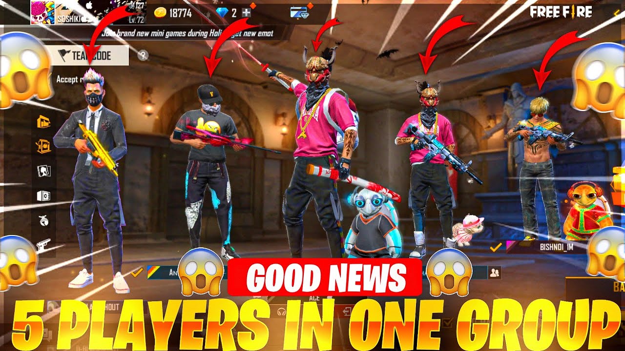 5 Players In 1 Group ?? || 