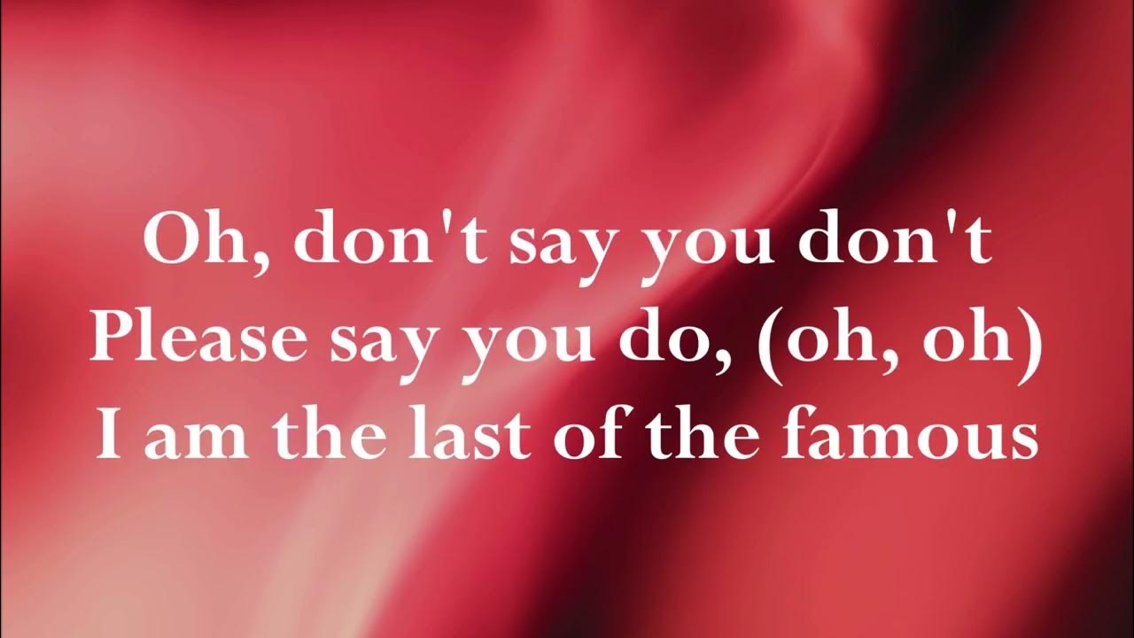 The Last Of The Famous International Playboys Morrissey Lyrics Morrissey - The Last Of The Famous International Playboys lyrics - YouTube