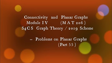 #MAT206 #problems on planar graphs #girth #part55 #S4CS #S4IT #B.SC #KTU #2019 SCHEME #CS309