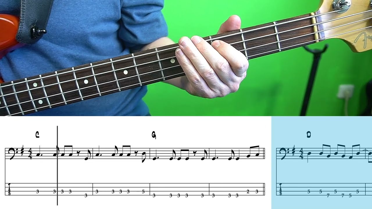 Thin Lizzy- Whiskey In The Jar (elaborated bassline)