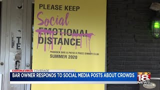 Difficulty with distancing? Lexington bar responds to social media posts