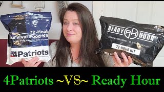72 Hour Emergency Food Kits ~  4Patriots vs. My Patriot Supply