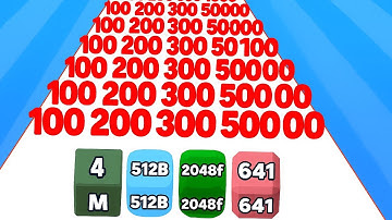 Insane Showdown! Jelly Run 2048 vs Number Master vs Ball Blend | 3 Shape Gameplay Video 🔥🔥