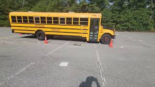 MA CDL Modernized Skills Test Class B School Bus - 1st Manuever - Forward Stop