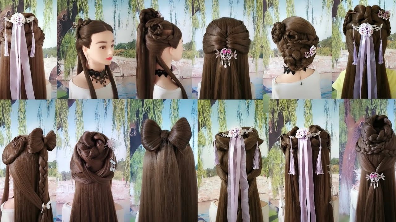 This is a traditional Chinese hairstyle, as beautiful as a little flow... |  TikTok