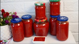 In the winter, she PRAISED herself for having CLOSED a lot! Sauces FOR WINTER - THREE recipes!