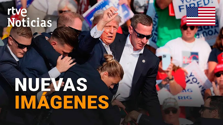 TRUMP: Una CÁMARA POLICIAL MUESTRA los MINUTOS CLAVES del día del ATENTADO | RTVE Noticias