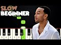 All Of Me - John Legend | SLOW BEGINNER PIANO TUTORIAL + SHEET MUSIC by Betacustic