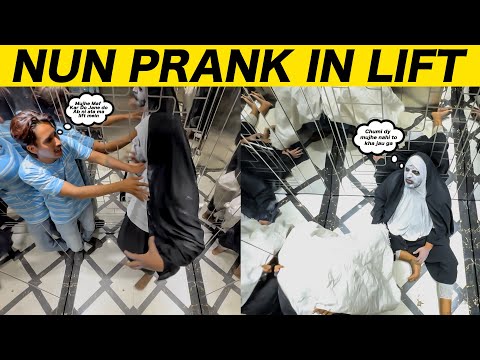 Nun Prank In Lift - sharik Shah Pranks