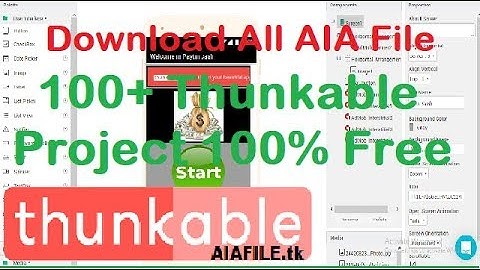 100+ Dwonload All Thunkable, MIT, APPY BUILDER, MIT INVENTOR AIA File For Free