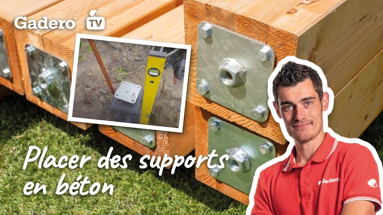 Placer des supports en béton