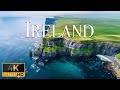 FLYING OVER IRELAND (4K Video UHD) - Relaxing Music With Beautiful Nature Video For Healing Soul