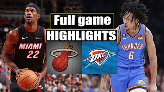 Miami Heat VS Oklahoma City Thunder FULL Game Highlights | January 10, 2024