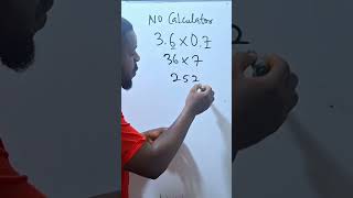 MULTIPLICATION TRICKS WITHOUT USING THE CALCULATOR. #viralvideo #maths #viral #decimals #quickmath