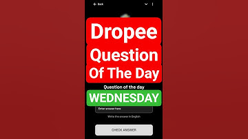 25 June Dropee Daily Question Of The Day | Dropee Question Of The Day | Today Dropee Code