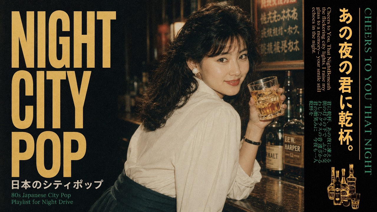 グラス片手に楽しむ🍷 懐かしの80年代シティポップ名曲集｜Tokyo Night