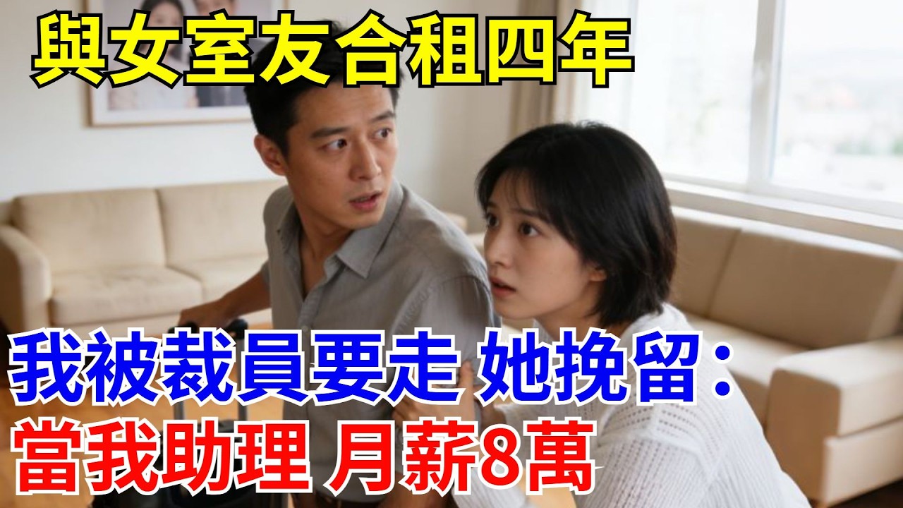 與女室友合租四年，我被裁員要走 她挽留：當我助理 月薪8萬。#原創#情感#情感故事#故事#爽文#奇聞#為人處世#生活經驗