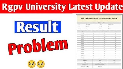 Rgpv 3rd semester result problem 🥺// Enrollment number not found//Jaldi dekho