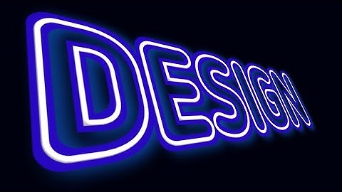 Neon Text Design in PixelLab (tutorial)