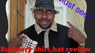 BURBERRY SHIRT & BURBERRY BUCKET HAT review (part 2) - YouTube