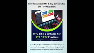 IPTV Billing Software For OTT IPTV Providers image