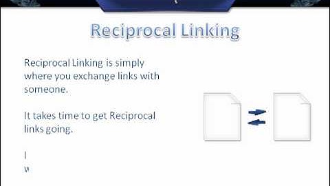Reciprocal links