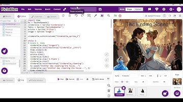 Cinderella | Pictoblox | Python coding