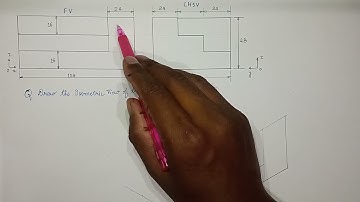 Isometric Projection problem #engineering #drawing #isometric #view