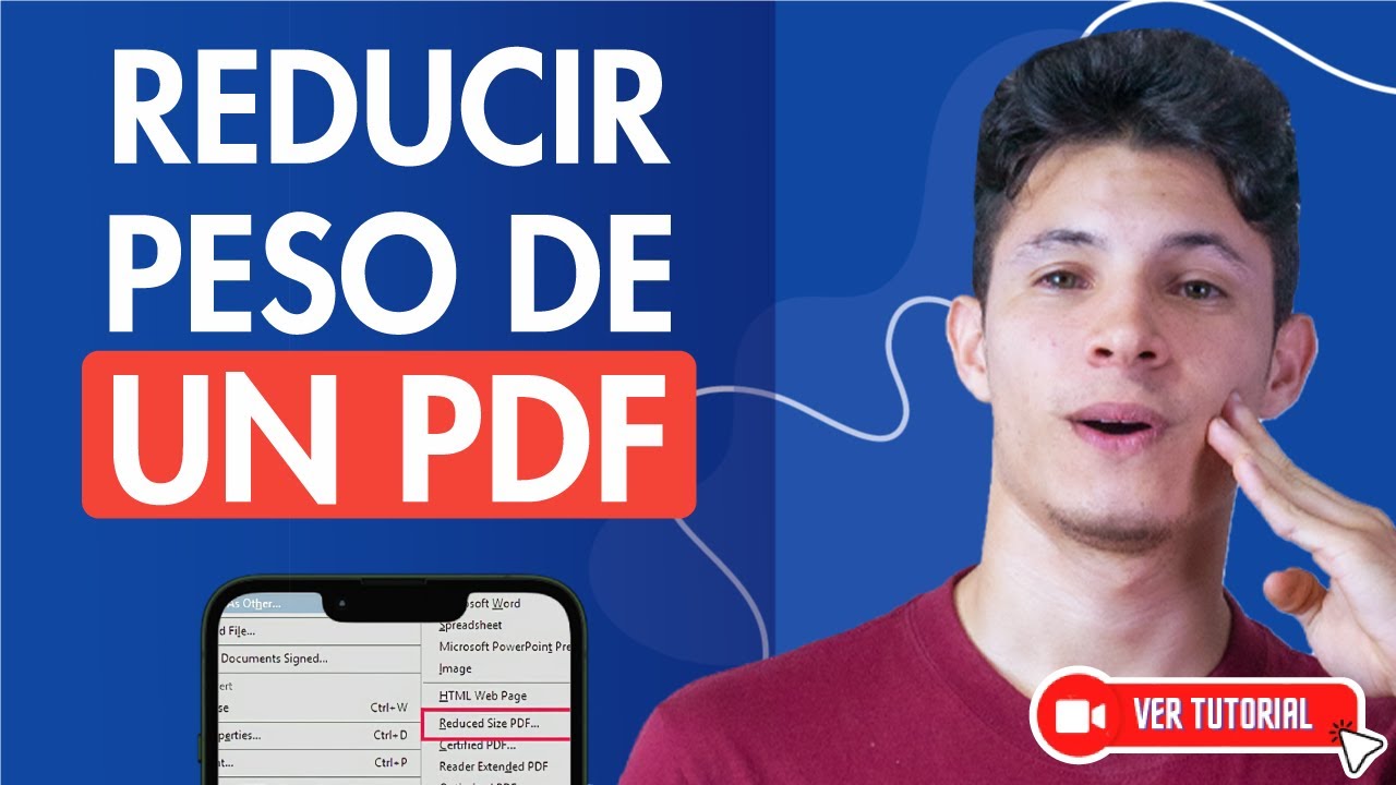 Cómo DISMINUIR el PESO DE UN ARCHIVO PDF en Adobe Acrobat - 📄 Compresor de Archivos 🤏