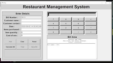 Adding text area - Restaurant Management System | Python Tkinter Projects in Hindi