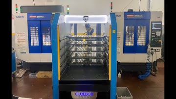 Two Brother S500X2 Machine Tending Application with Fanuc M10ID/12 Robot