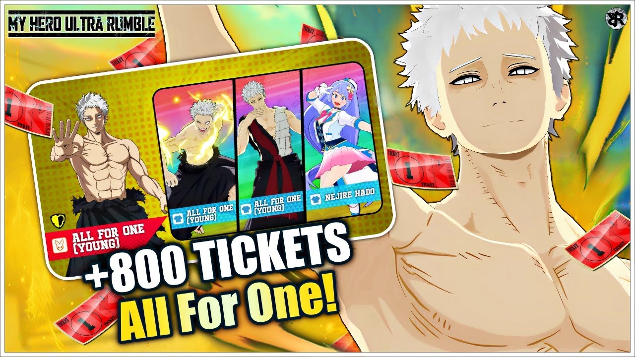 +800 TICKETS por ALL FOR ONE! (Esto no tuvo sentido) | My Hero Ultra Rumble