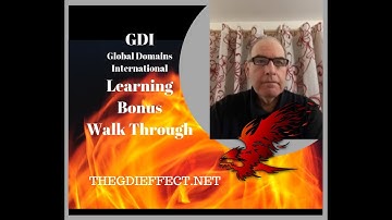 GDI Learning Bonus Walk Through  Earn For Completing These Simple Steps Global Domains International