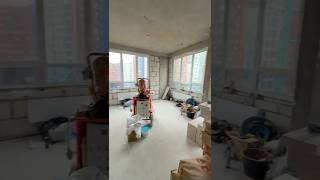 Ремонт квартиры 97м² в ЖК Скандинавия: подготовка стен к механизированной штукатурке