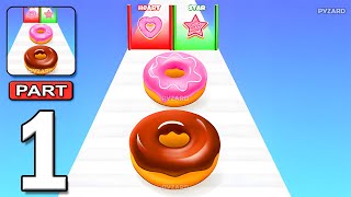 Donut Stack: Doughnut Game - Gameplay Walkthrough Part 1 - Donut Stack Game (Android, iOS) screenshot 5
