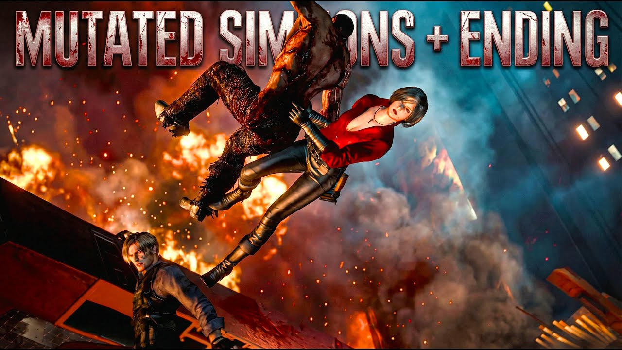 Resident Evil 6 | Mutated Simmons + Ending (Ada) | 4K Boss Fight