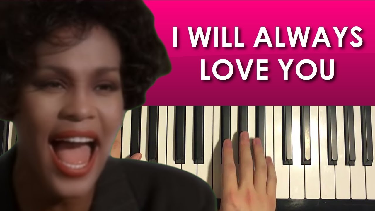 How To Play - I WILL ALWAYS LOVE YOU - by Whitney Houston (PIANO TUTORIAL LESSON)