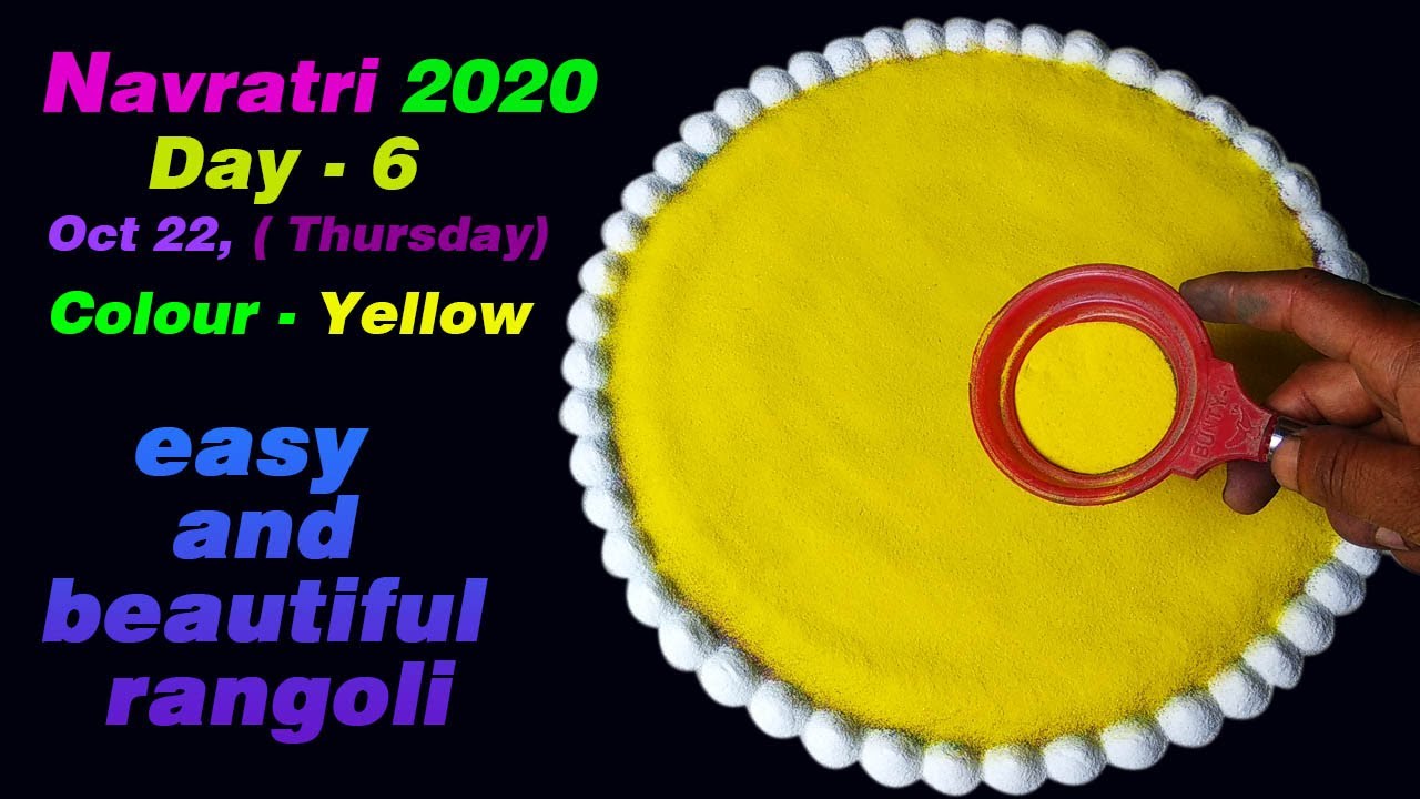 Yellow Rangoli Powder How To Make Yellow Rangoli Colour
