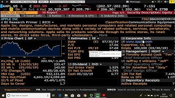 Basic Navigation in Bloomberg default
