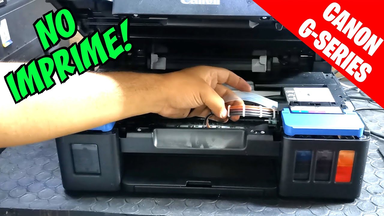 Impresora canon G1100 G2100 G3100 G4100 G6010 G2110 G3110 G4110 G2160 G3160  SERIE G no imprime - YouTube