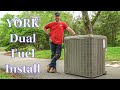 YORK Dual Fuel Split System | HVAC Replacement In ATTIC!!