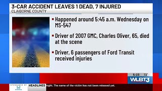 3-car accident on Mississippi highway leaves 1 dead, 7 injured