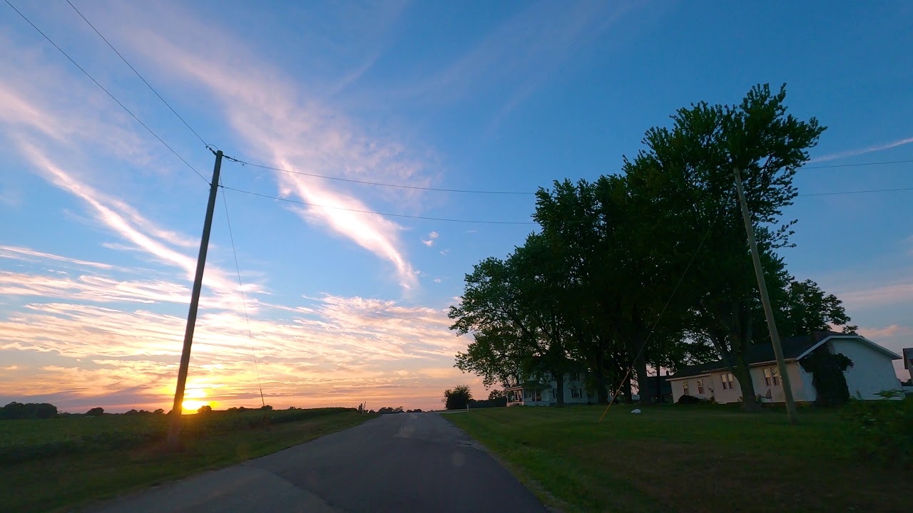 Indiana - Raber Road Sunset to Columbia City - YouTube