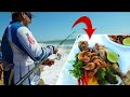 SURPRESAS INCRÍVEIS NA PESCARIA DE PRAIA Aprenda fazer Peixe Frito na Beira Mar