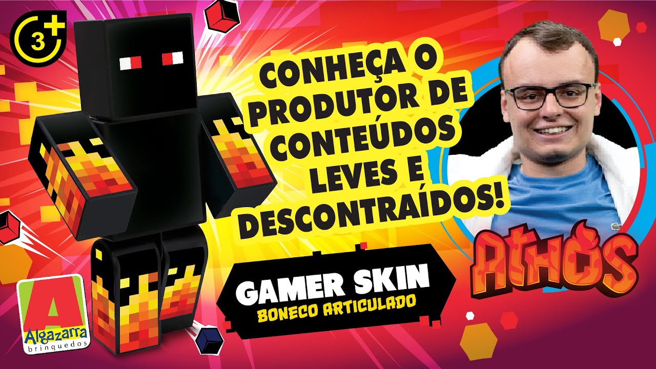 Kit Exclusivo: Boneco Athos Minecraft Articulado e Boneco Geleia Streamers  Pelúcia - Diversão Garantida com a AK Solutio - Ask Solutions - Boneco  Minecraft - Magazine Luiza